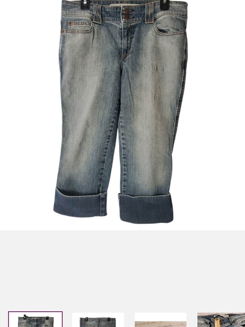 GAP Light Blue Low Rise Cropped Jeans